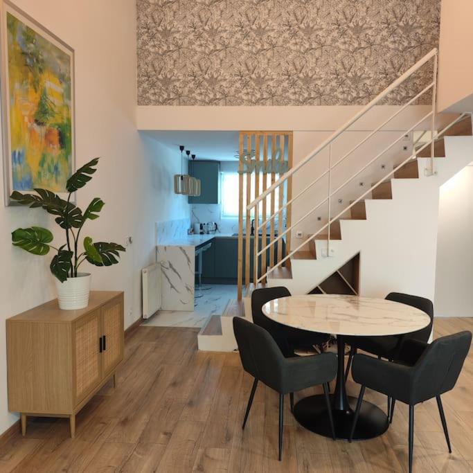 Superbe Cosy Duplex Appartement T3 Charpenne Tete D'Or Avec Parking Prive Gratuit Villeurbanne Eksteriør bilde